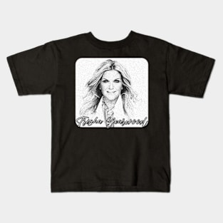 Trisha Yearwood (black white design) Kids T-Shirt